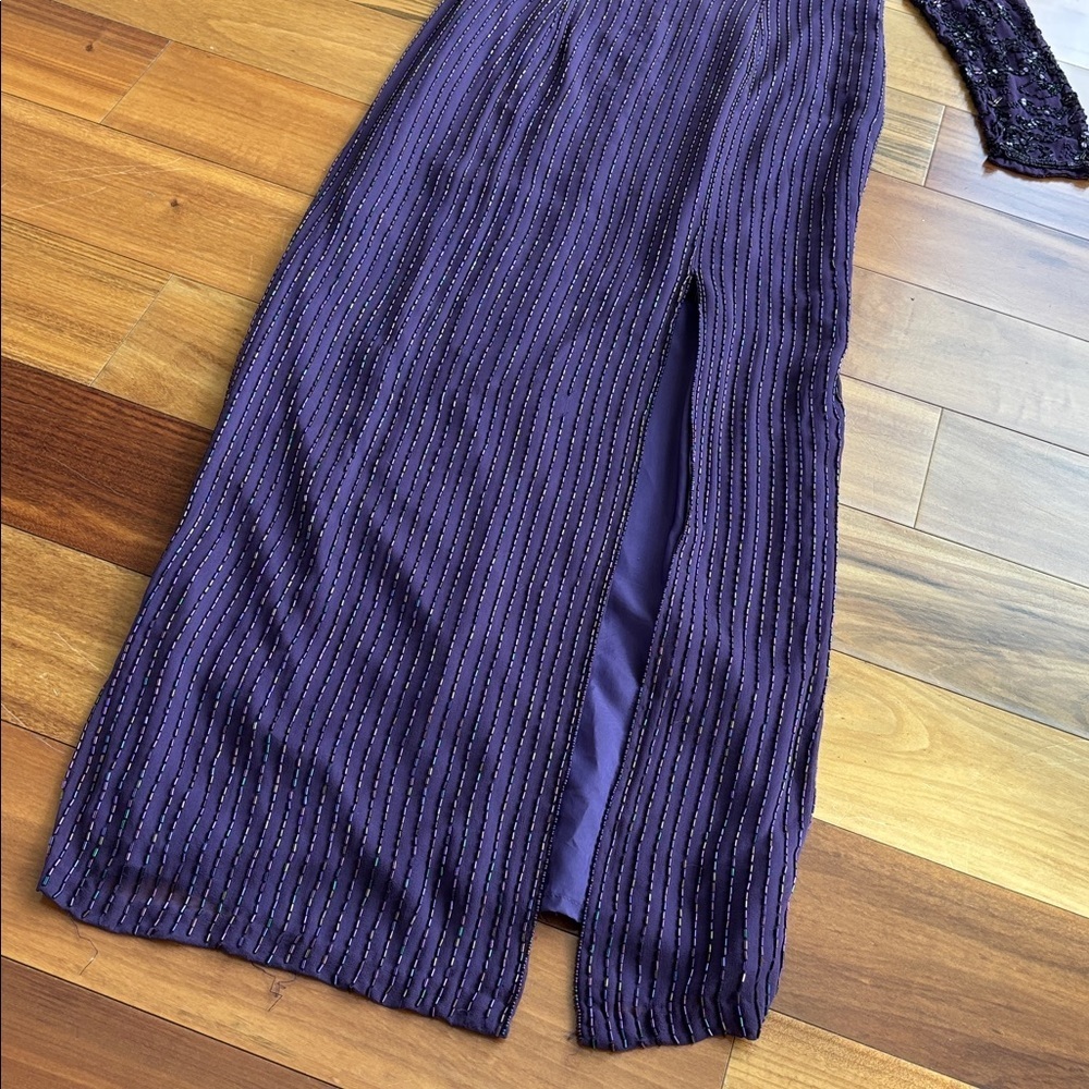 Vintage long silk gown - Picture 3 of 15